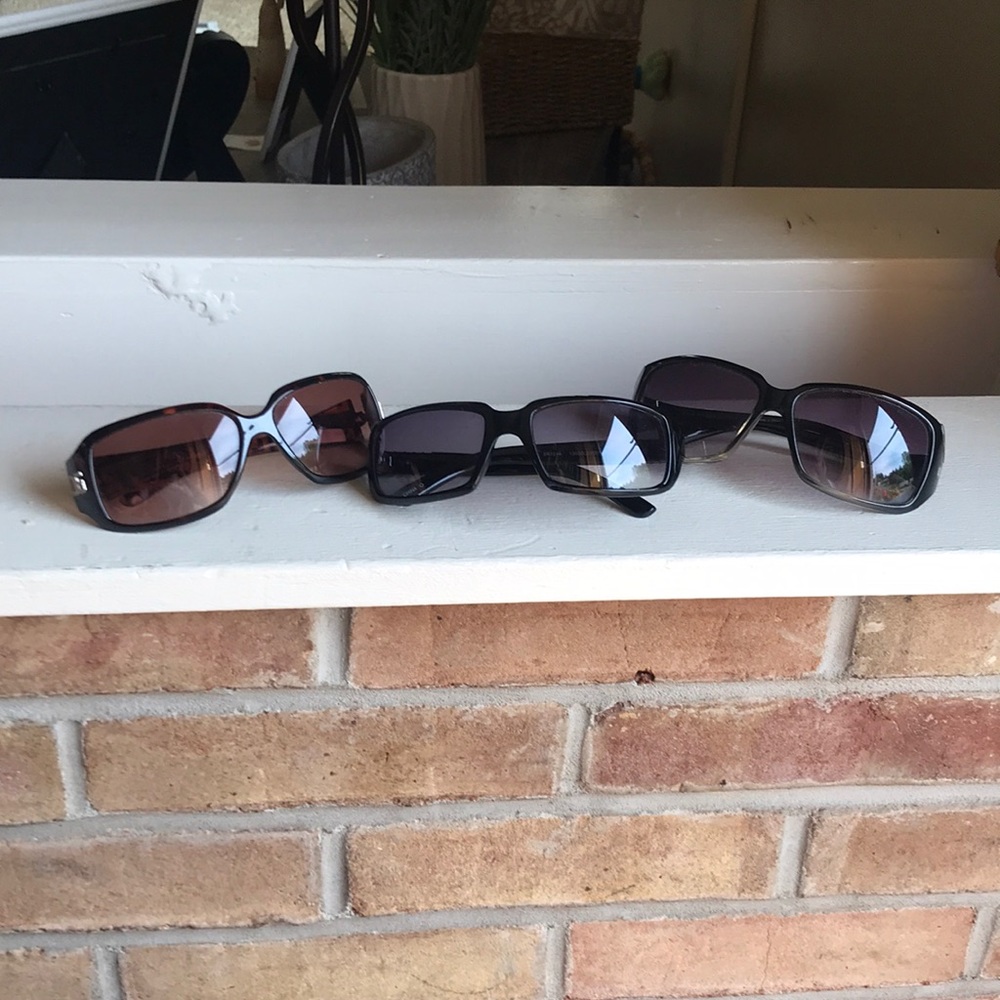 3 pair of sunglasses